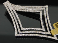 LADIES WHITE GOLD 1.5C DIAMOND DESIGNER CHARM PENDANT