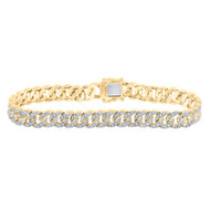 10K Yellow Gold Round Diamond Miami Cuban Link 8.50mm Statement Bracelet 1.75 CT