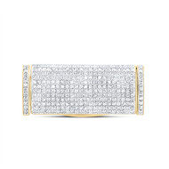 10K Yellow Gold 14mm Diamond Box Clasp Lock Miami Cuban Chain / Bracelet 1.88 CT
