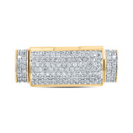 10K Yellow Gold 10mm Diamond Box Clasp For Rope Necklace Chain Bracelet 2.87 CT.