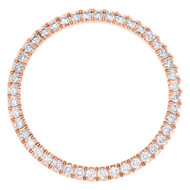 10K Rose Gold Custom U-Cut Diamond Bezel Fits Rolex Day-Date 36mm Watch 1.70 CT.