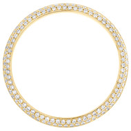 10K Yellow Gold Custom Diamond Domed Bezel For Rolex Day-Date 36mm Watch 1.50 CT