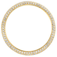 Custom Domed Diamond Bezel For Rolex DateJust Fits 36mm Watch Bead Set 1.50 CT.
