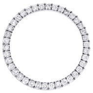 Custom U-Cut Prong Set Diamond Bezel For Rolex DateJust Fits 36mm Watch 3.15 CT.