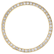 10K Yellow Gold Custom Diamond Bezel For Rolex Day-Date Fits 36mm Watch 1.40 CT.