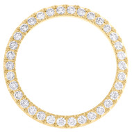 10K Yellow Gold Custom U-Cut Diamond Bezel For Rolex Day-Date 36mm Watch 3.20 CT