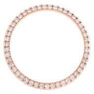 Custom U-Cut Prong Set Diamond Bezel For Rolex DateJust Fits 36mm Watch 1.40 CT.