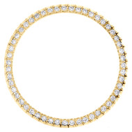 10K Yellow Gold Custom U-Cut Diamond Bezel Fits Rolex Day-Date 36mm Watch 1 CT.