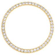 10K Yellow Gold Custom U-Cut Diamond Bezel For Rolex Day-Date 36mm Watch 1.65 CT