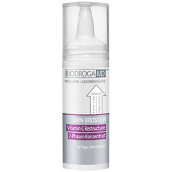 Skin Type: All

Biodroga MD Vitamin C Restructure 2-Phase Concentrate Description:
Take action against fine lines, wrinkles, age spots, uneven tone, slackened skin, blemishes and loss of radiance. Biodroga MD Vitamin C Restructure 2-Phase Concentrate is a multitasking treatment that uses the power of vitamin C to address all of these problematic skin issues. This antioxidant-rich concentrate revives skin's vital functions, leaving the complexion beautifully smooth, soft, even and with renewed vibrancy and health.

Biodroga MD Vitamin C Restructure 2-Phase Concentrate Features & Benefits:

    Vitamin-C infused booster deeply moisturizes, repairs signs of aging, and promotes a youthful complexion.
    Firms and strengthens skin while smoothing wrinkles and creases
    Improves elasticity, texture and tone.
    Treats impurities and blemishes.
    Stimulates and supports skin's natural functions and resistance to environmental agitators.
    Boosts collagen production.
    Replenishes radiance.
    Reduces redness and calms irritated skin.
    Leaves skin soft, smooth, supple and comfortable.

How To Use Biodroga MD Vitamin C Restructure 2-Phase Concentrate:
This is a ten-day intensive treatment. Shake well prior to use. Unscrew cap and press the rubber bottom to dispense. Apply to clean skin. Use within 10 days.

Biodroga MD Vitamin C Restructure 2-Phase Concentrate Key Ingredients:
Pure Vitamin C, Hyaluronic Acid, Resurrection Plant Complex, Licorice Root Extract.