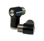 Aluminum Air Fittings Polished Black