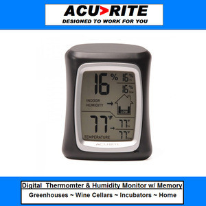Digital Thermometer and Humidity Gauge for the Home or Egg