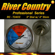 5 River Country Adjustable BBQ, Grill, Smoker & Pit Thermometer (RC-T55)  (5 Stem) - River Country LLC