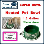 Premium Heated Outdoor Dog, Cat, & Pet Water Bowl--1.5 Gallon