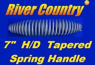 7" INCH STAINLESS STEEL SPRING HANDLE For BBQ GRILLS, SMOKERS, & WOOD FURNACES