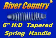 6" INCH STAINLESS STEEL SPRING HANDLE For BBQ GRILLS, SMOKERS, & WOOD FURNACES