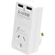 Surge Protected Power Adapter with 2 USB Charging Ports