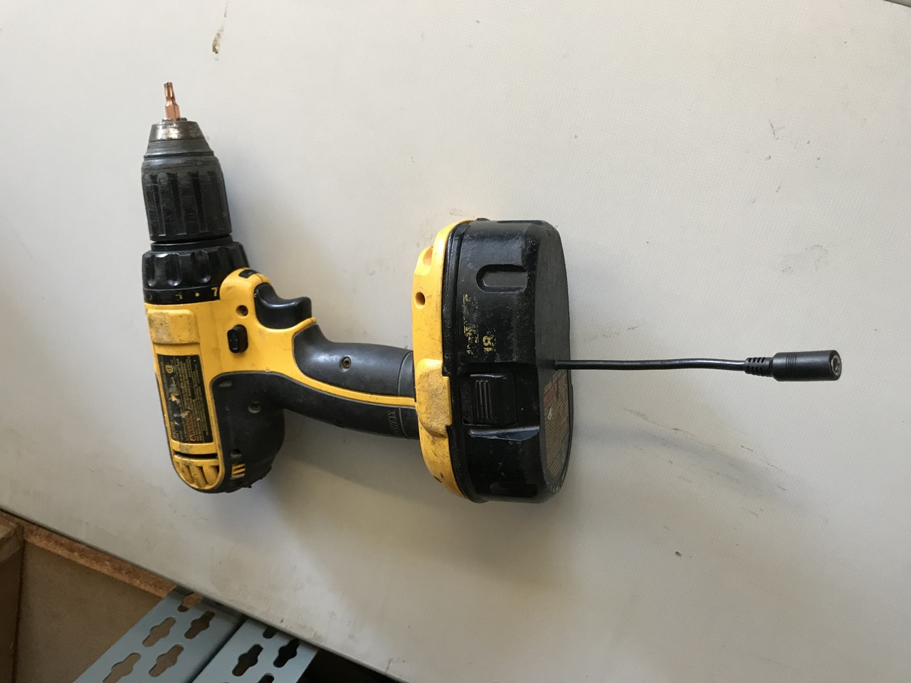 AC adapter and DC cord to modify and replace Dewalt 18V XRP Battery