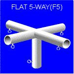 Flat 5-Way F5-90 deg , Canopy & Shelter Parts