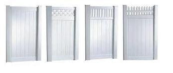 Vinyl Privacy Gate Kits Includes Standard Hardware Buy 2 For Double Drive Gate Fence Material