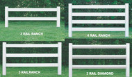 Vinyl Ranch Railing, Post & Rail, Horse Fence Rail