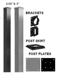 Aluminum Deck Railing ADR Post & Bracket Sets