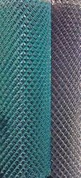 Pool Mesh - Chain Link Fence Galvanized Steel Wire with Vinyl Coating. Black, Green 1-1/4" , Price is for 50 ft Roll