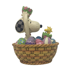 Snoopy and Woodstock Easter Basket 15cm