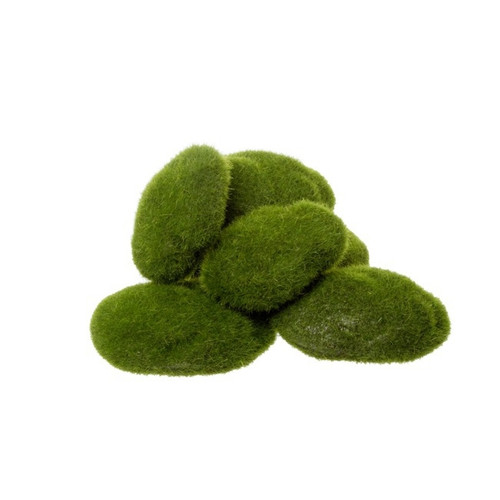 Green Mossy Rocks 12 Pack - Assorted Sizes