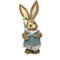 Female Bristle Straw Bunny with Balloons - 35cm