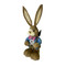 Bristlestraw Rabbit Easter Bunny With Blue Spade 