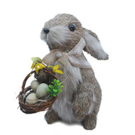 Bunny Standing With Basket  - 34cm