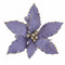 Purple Poinsettia with Clip 