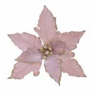  Poinsettia Pink With Clip 