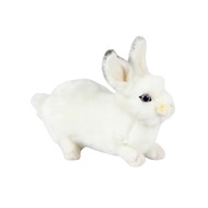 White Crouching Bunny Rabbit 