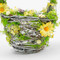 Festive Floral Daisy Easter Basket