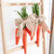 Deluxe Twined Straw Carrot Drop Hanging Easter Ornament