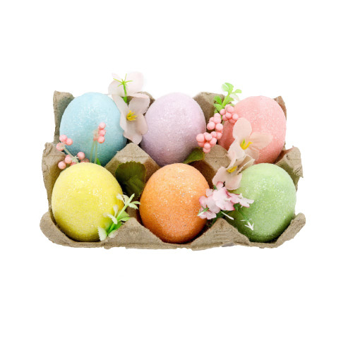 Pastel Easter Eggs in Tray