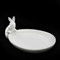 White Easter Ceramic Bunny Plate 
