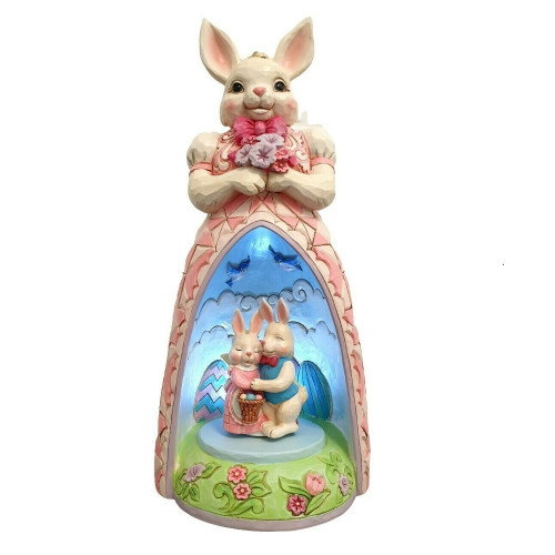  Jim Shore Easter Bunny Lit Diorama