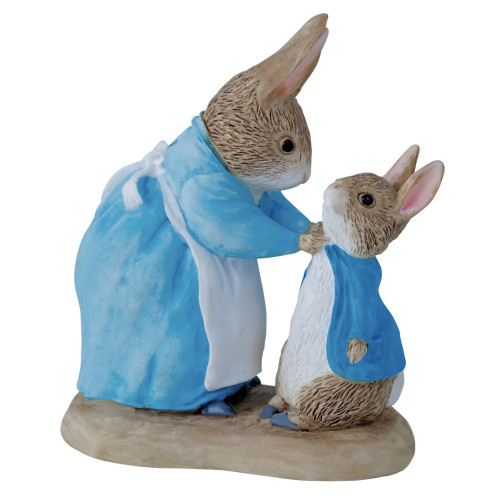 Mrs Rabbit and Peter Figurine