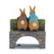 Peter and Benjamin Bunny on the Bridge Figurine 