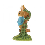 Peter Rabbit on Wooden Style  Figurine - 8cm