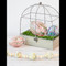  Pink Green Glass Melt Egg Decor