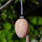 Hanging Peaches and Cream Glass Melt Egg 