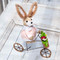 Brown Jute Easter Bunny on Bike Style Image