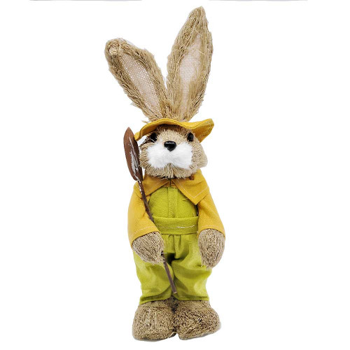 Brown Jute Easter Bunny with Spade