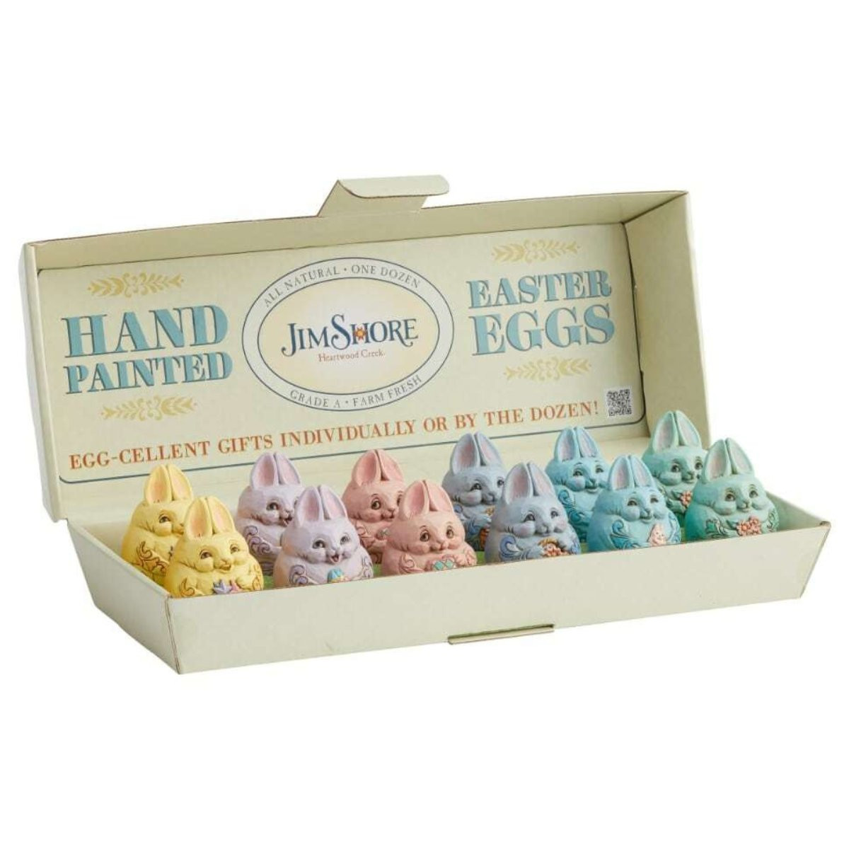 Jim Shore Tisket Tasket Bunny In A Basket Easter Bunny Box