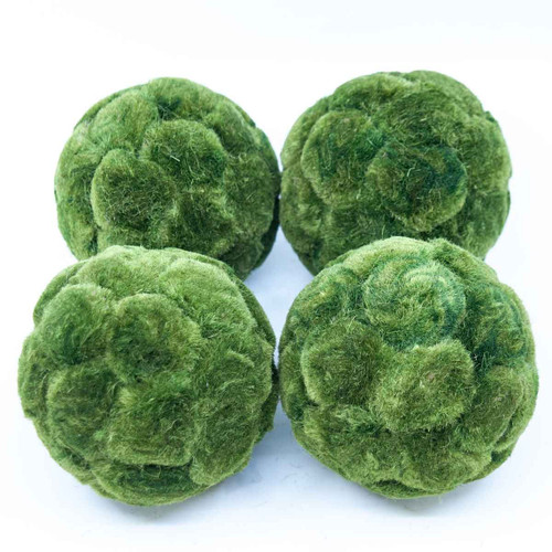 Pack of 4 Green Moss Ball