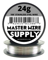 100' Stainless Steel 316L Wire 20g-36g